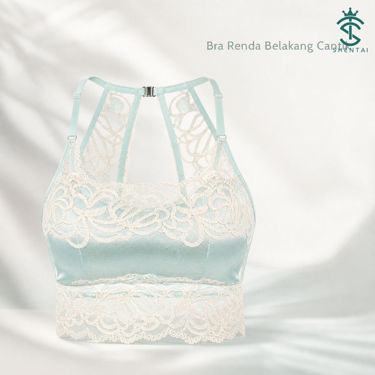 Bra Wanita Reka Bentuk Belakang Berkilau, 3 Warna 2302 – imej produk 1
