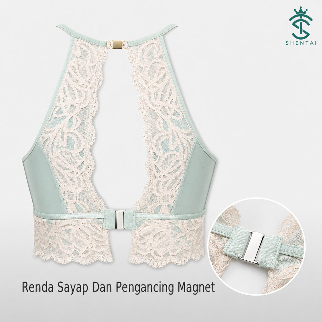 Bra Wanita Reka Bentuk Belakang Berkilau, 3 Warna 2302 – imej produk 4