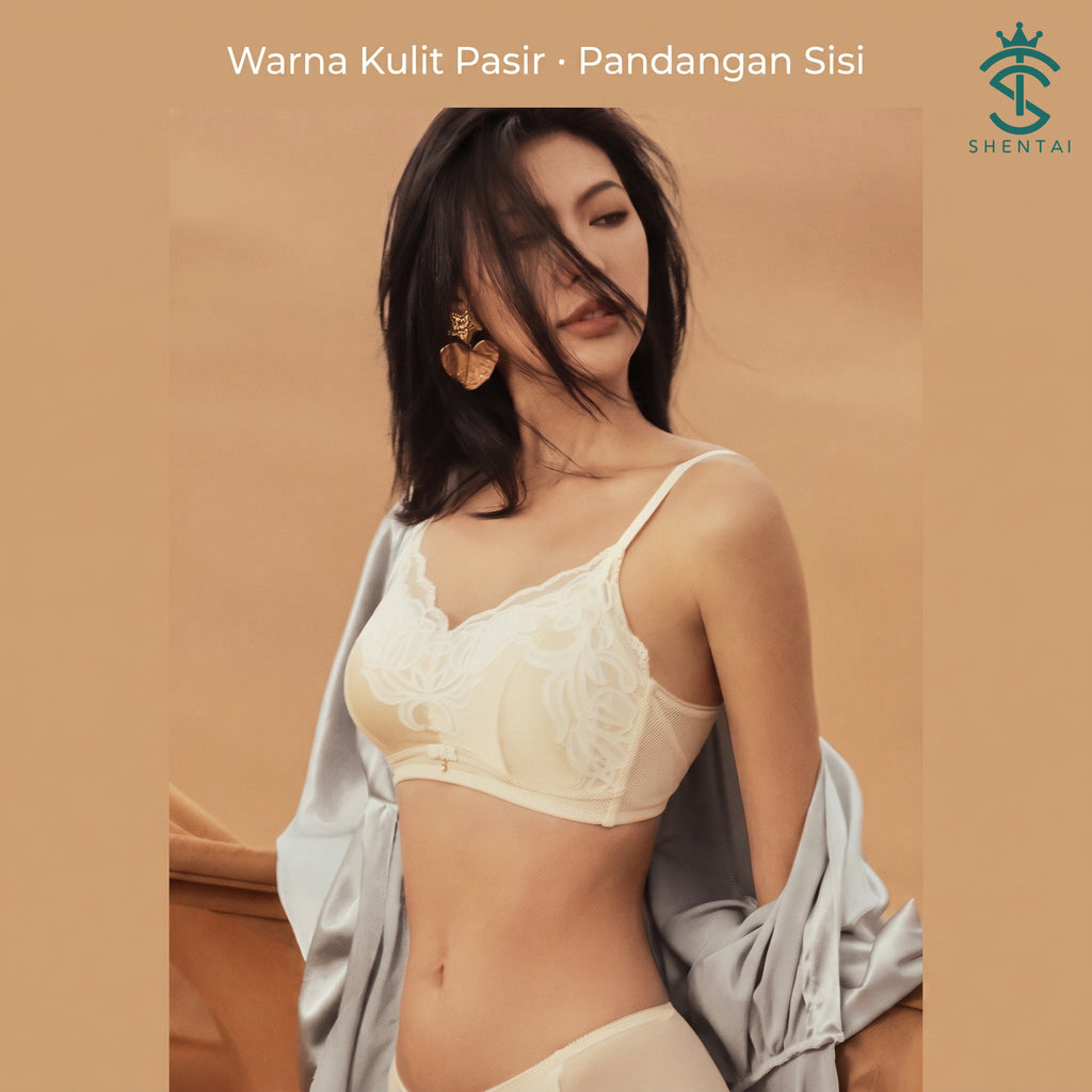 Bra Wanita Renda 3/4 Cawan Model Bintang, 3 Warna 2301 – imej produk 7