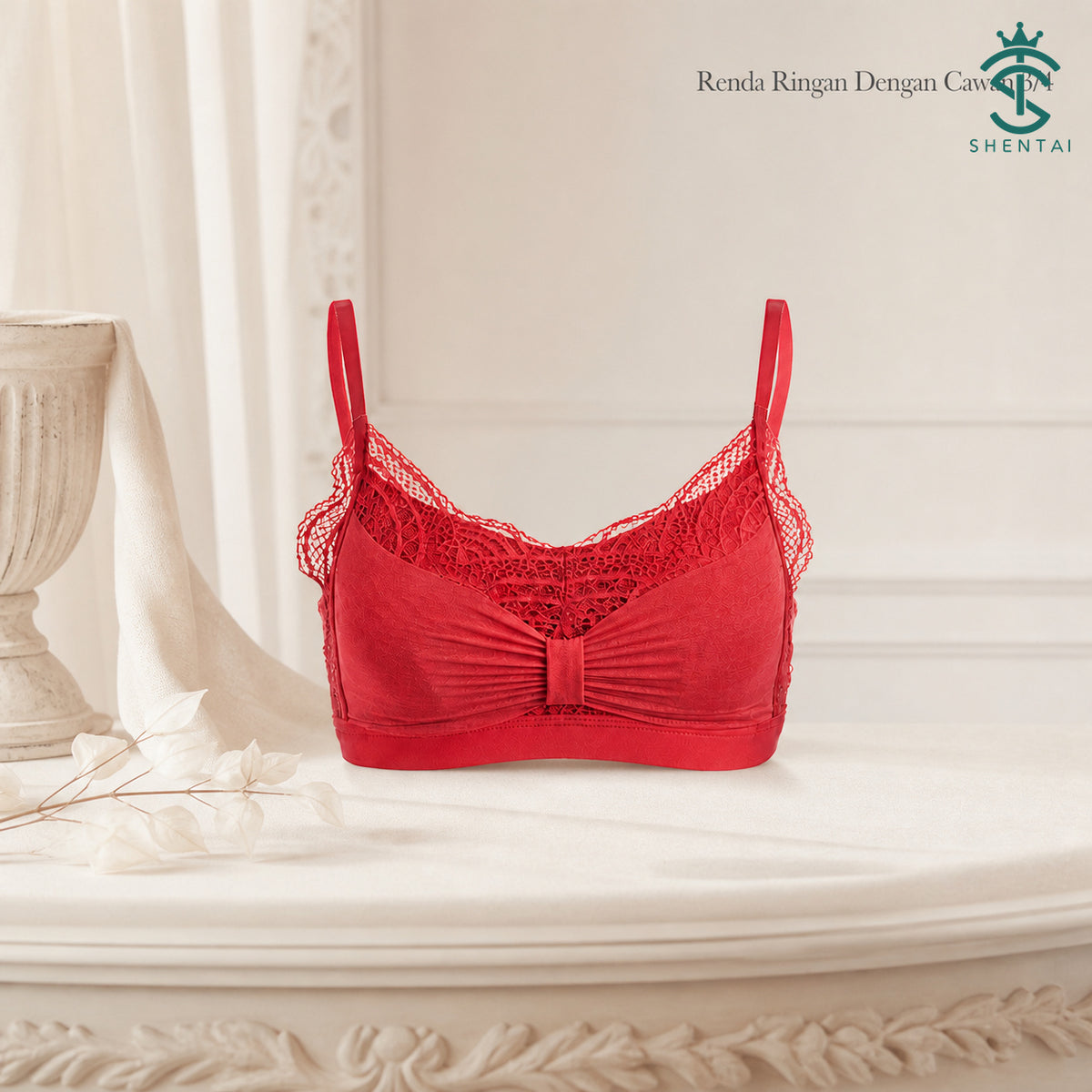 Bra Wanita 3/4 Cawan Gaya Rama-rama, 4 Warna 2401 – imej produk 1