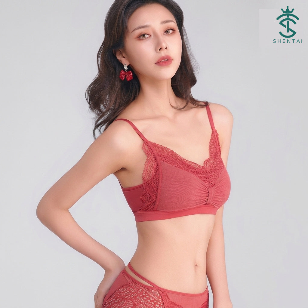 Bra Wanita 3/4 Cawan Gaya Rama-rama, 4 Warna 2401 – imej produk 7