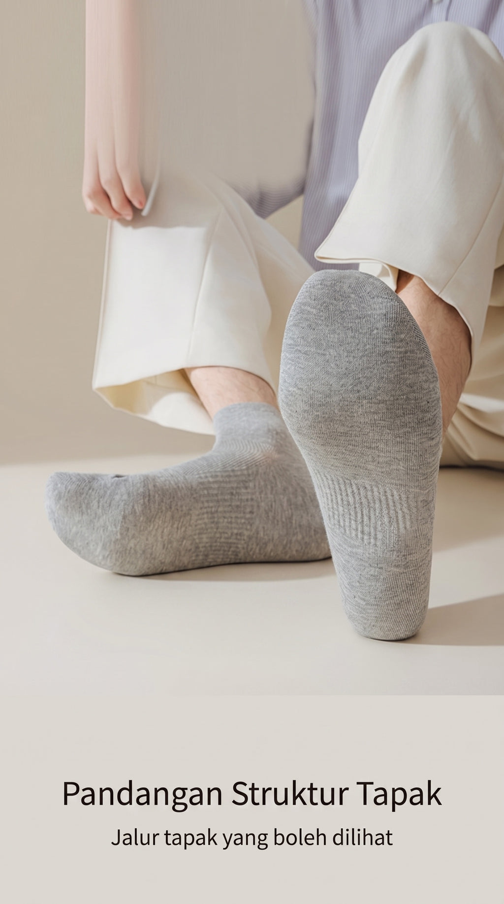 Men's 5-Pair Cotton-Blend Socks — 03, product detail 01
