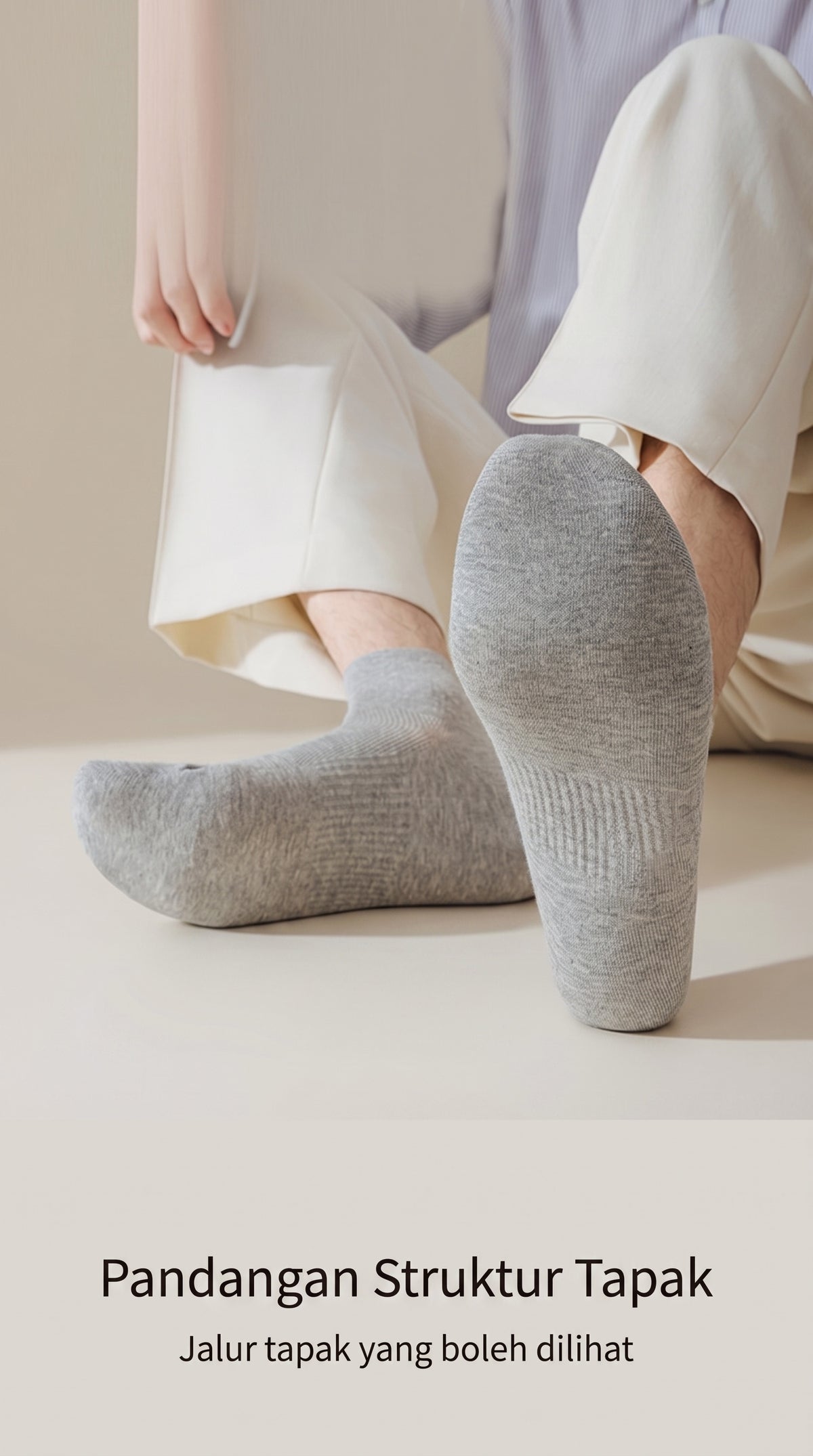 Men's 5-Pair Cotton-Blend Socks — 03, product detail 01