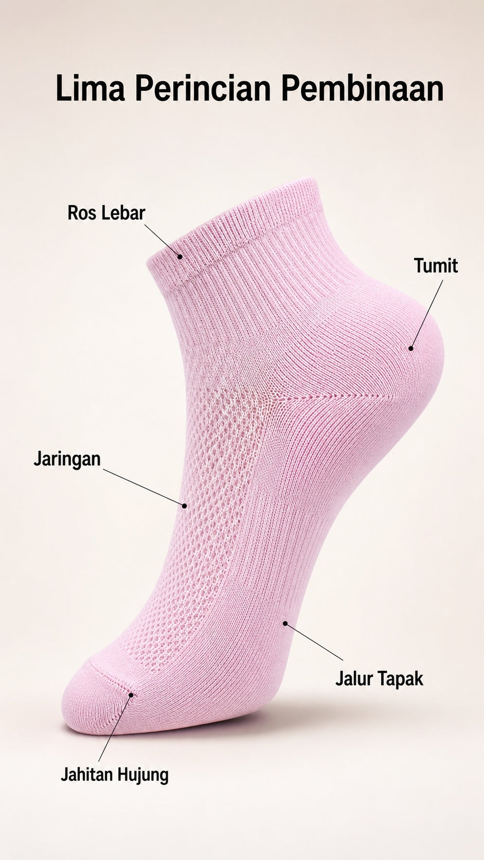 Women's 5-Pair Cotton-Blend Socks — 04, product detail 03