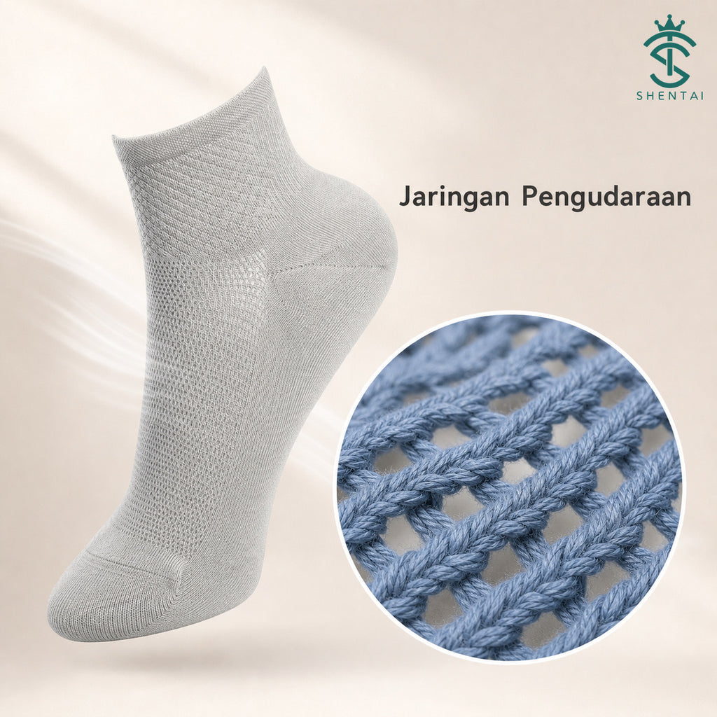 Men's 5-Pair Cotton-Blend Socks — 03, product feature view 06