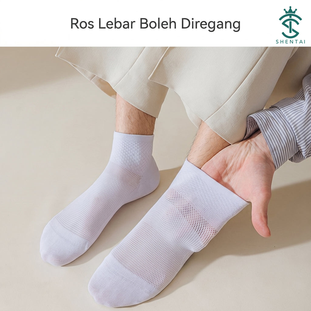 Men's 5-Pair Cotton-Blend Socks — 03, product feature view 07