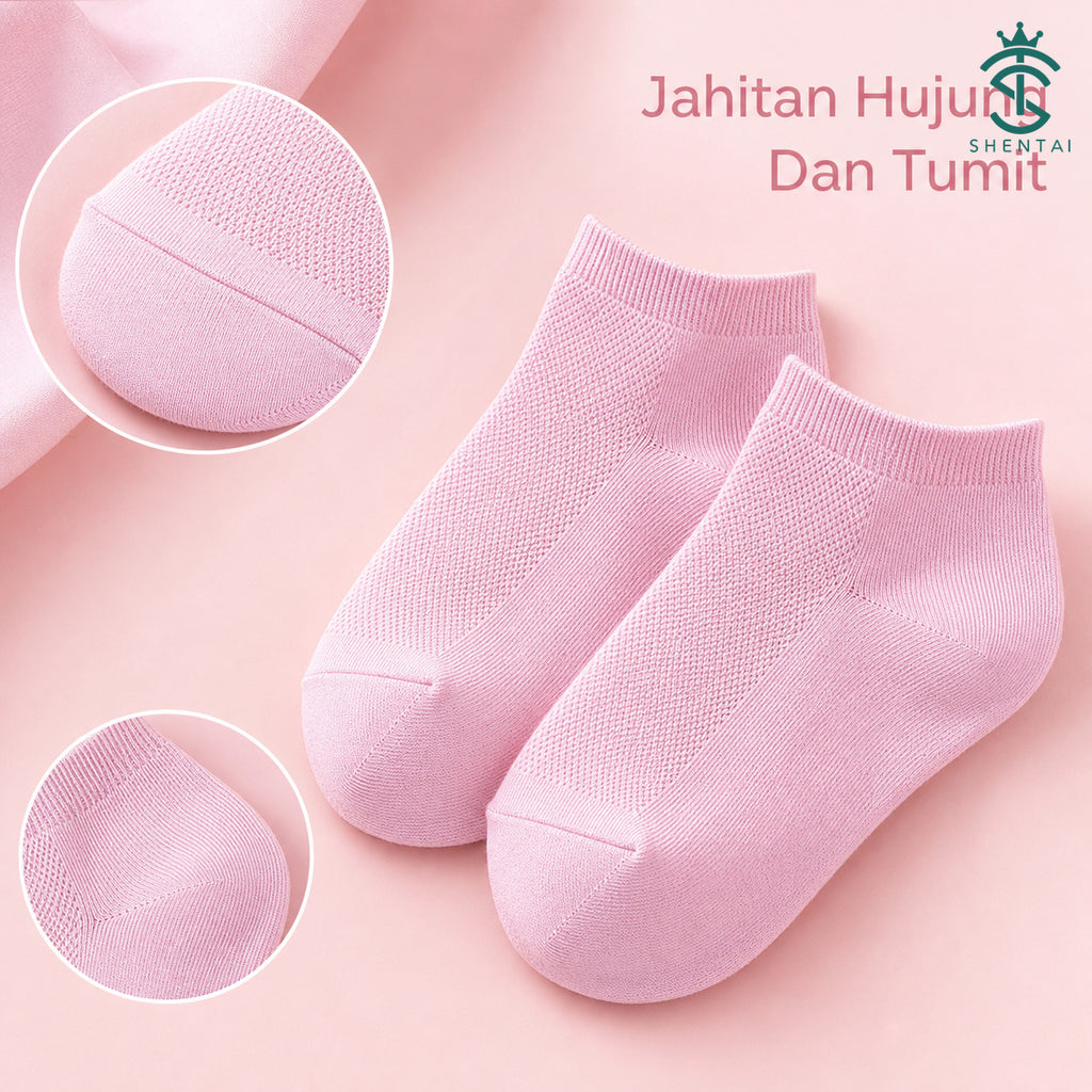 Women's 5-Pair Cotton-Blend Socks — 04, product feature view 08