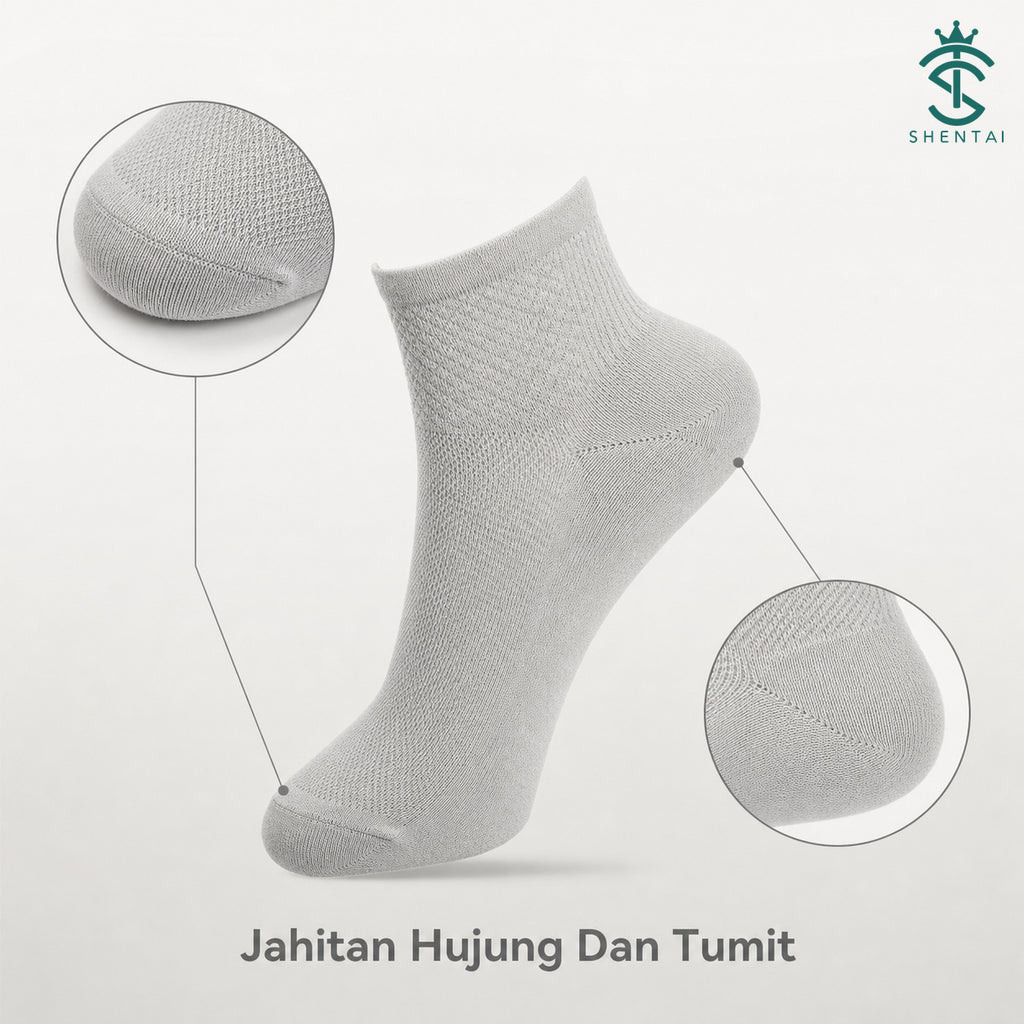 Men's 5-Pair Cotton-Blend Socks — 03, product feature view 08