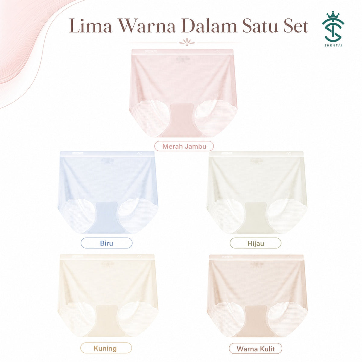 No-Show Five-Colour Brief Set – 8018, product feature view 06