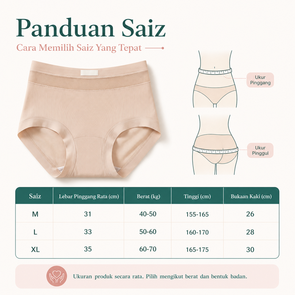 Seluar Dalam Wanita Gaya Perancis, Kain Sutera Lembut 6 Warna 2961 – imej produk 9