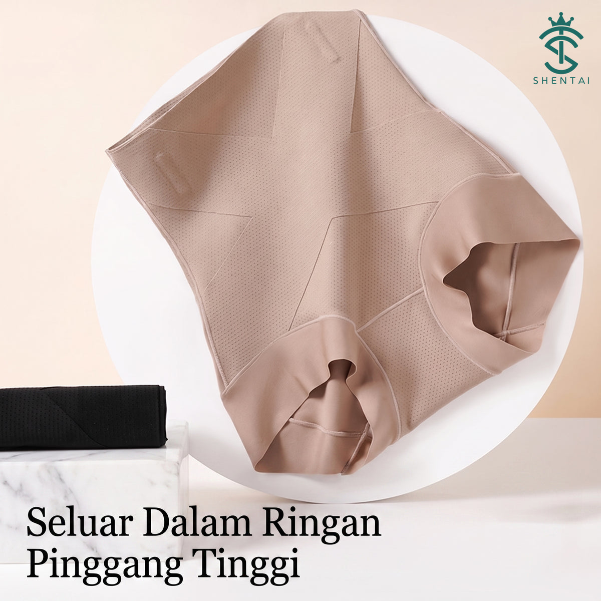 Seluar Dalam Wanita Pinggang Tinggi Corak Komik, 2 Warna Selesa 2904 – imej produk 1