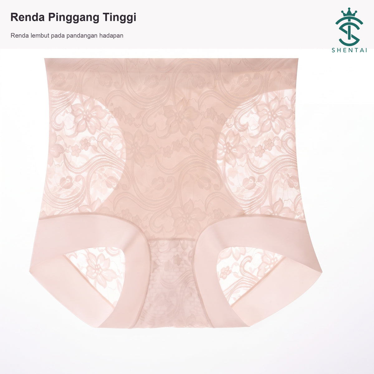 Seluar Dalam Wanita Renda Pinggang Tinggi, Ringan dan Selesa 2889 – imej produk 1