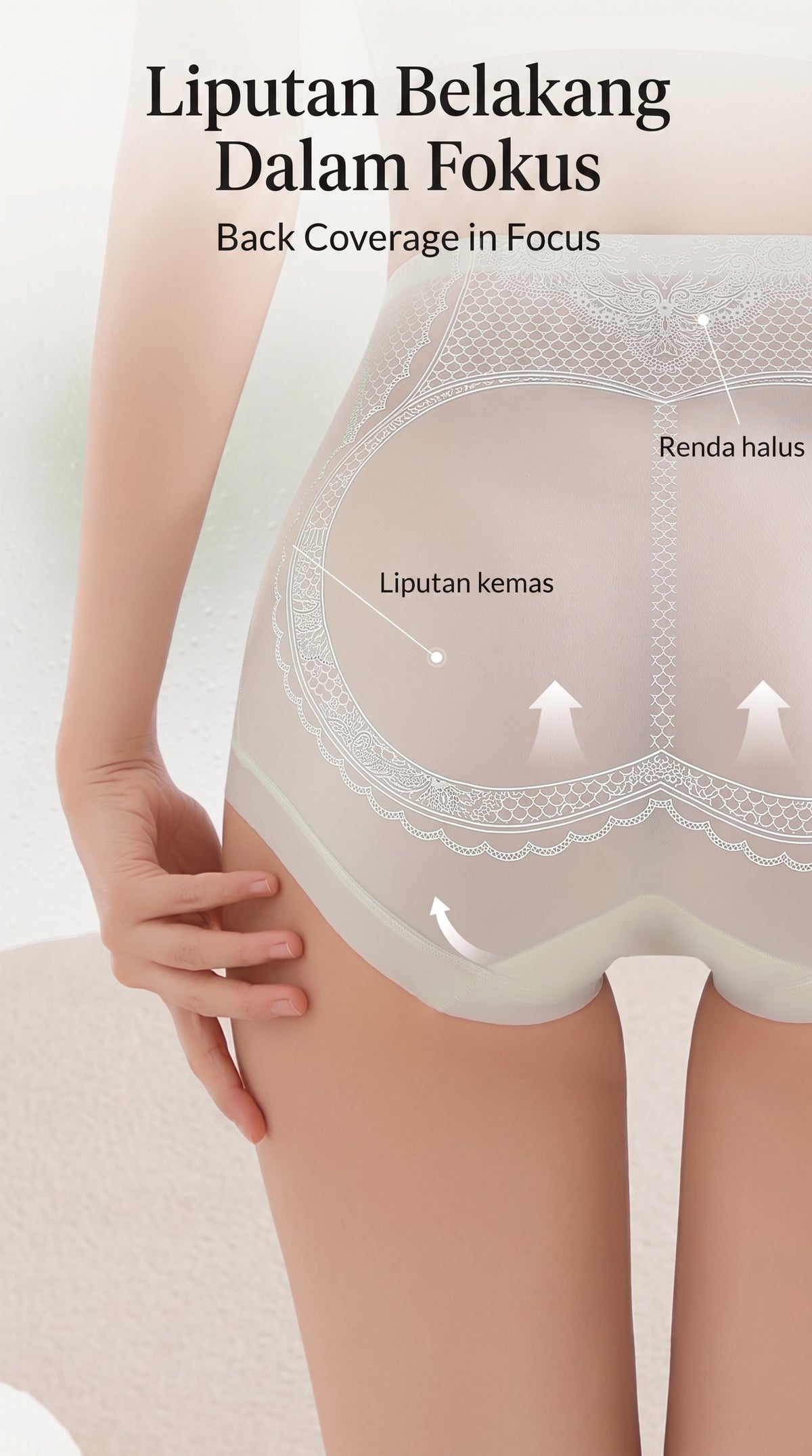 Seluar Dalam Wanita Tanpa Kesan Nipis Ringan, 6 Warna Selesa 113 – butiran produk 2