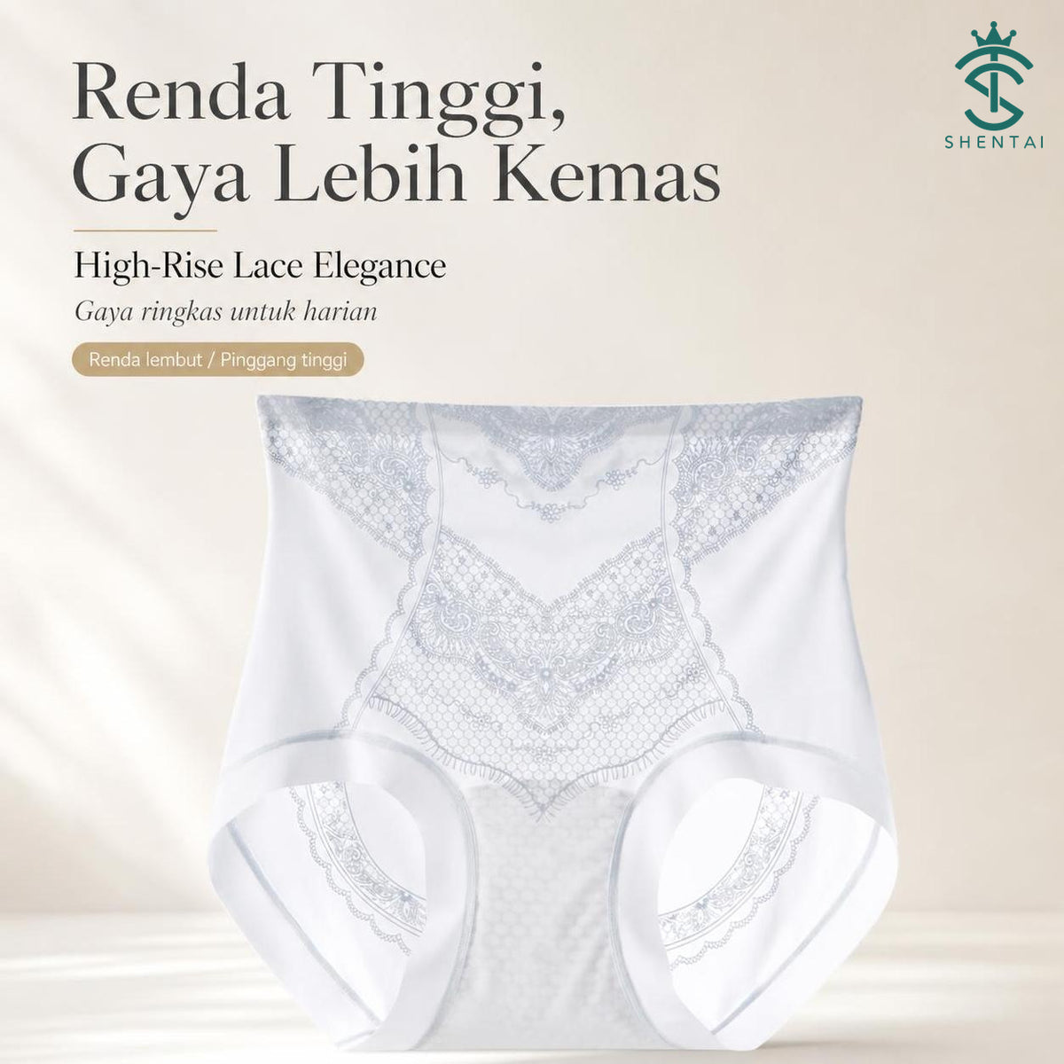 Seluar Dalam Wanita Tanpa Kesan Nipis Ringan, 6 Warna Selesa 113 – imej produk 1