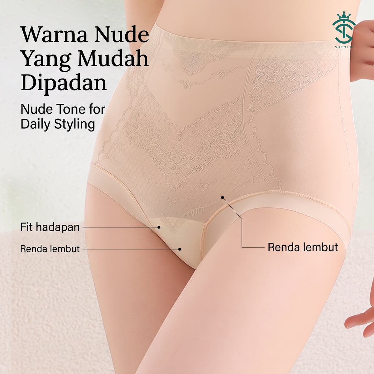 Seluar Dalam Wanita Tanpa Kesan Nipis Ringan, 6 Warna Selesa 113 – imej produk 7
