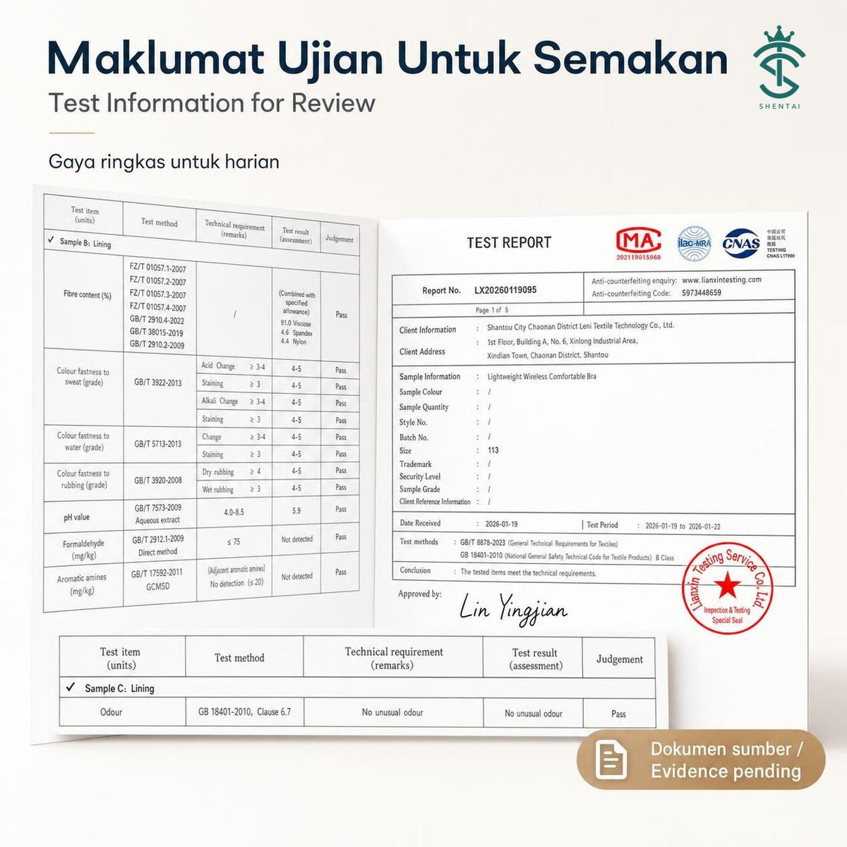 Seluar Dalam Wanita Tanpa Kesan Nipis Ringan, 6 Warna Selesa 113 – imej produk 8