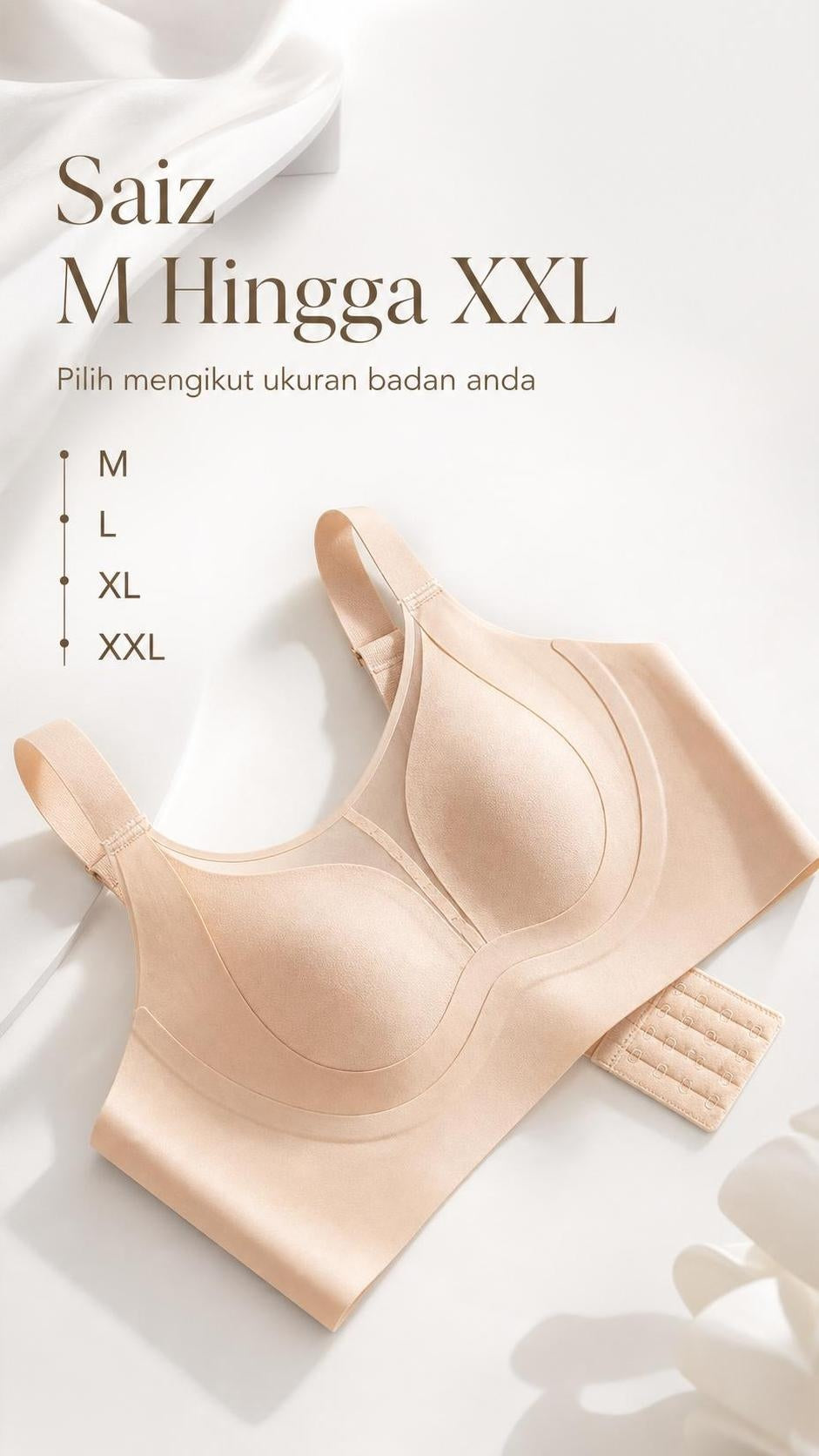 Soft-Shine Wide-Strap Wireless Bra – 8856, product detail 05
