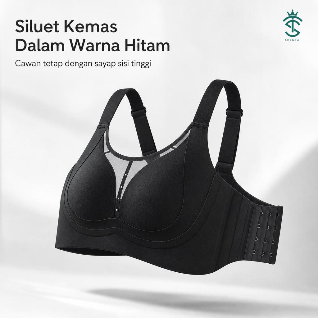 Soft-Shine Wide-Strap Wireless Bra – 8856, product feature view 03