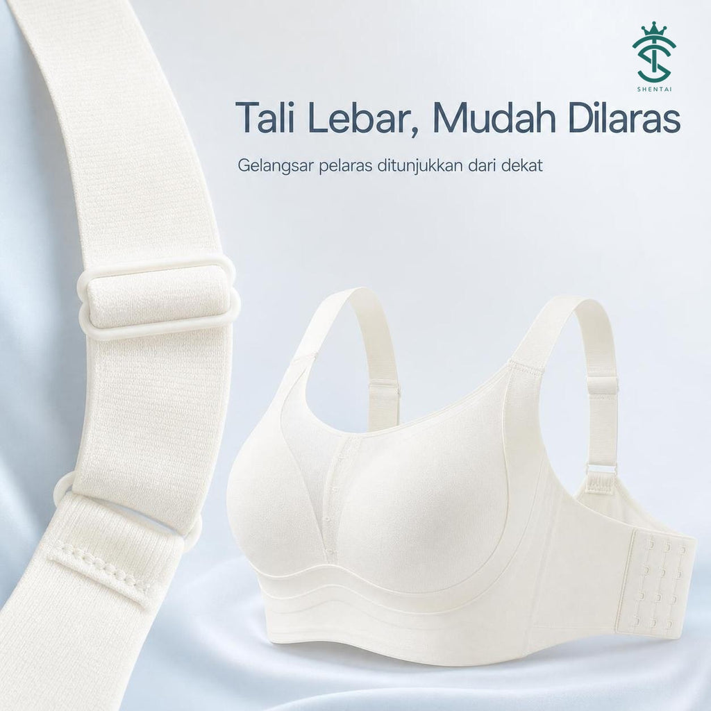 Soft-Shine Wide-Strap Wireless Bra – 8856, product feature view 07