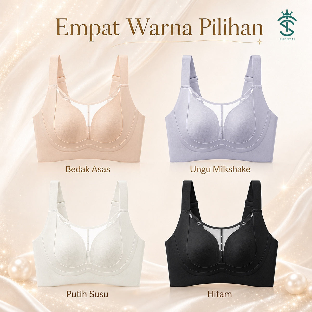 Soft-Shine Wide-Strap Wireless Bra – 8856, product feature view 08